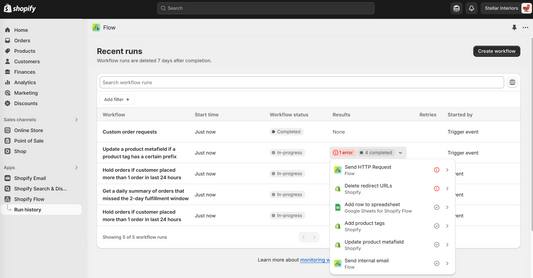 Flow: Faster, clearer, more efficient troubleshooting in workflow run list