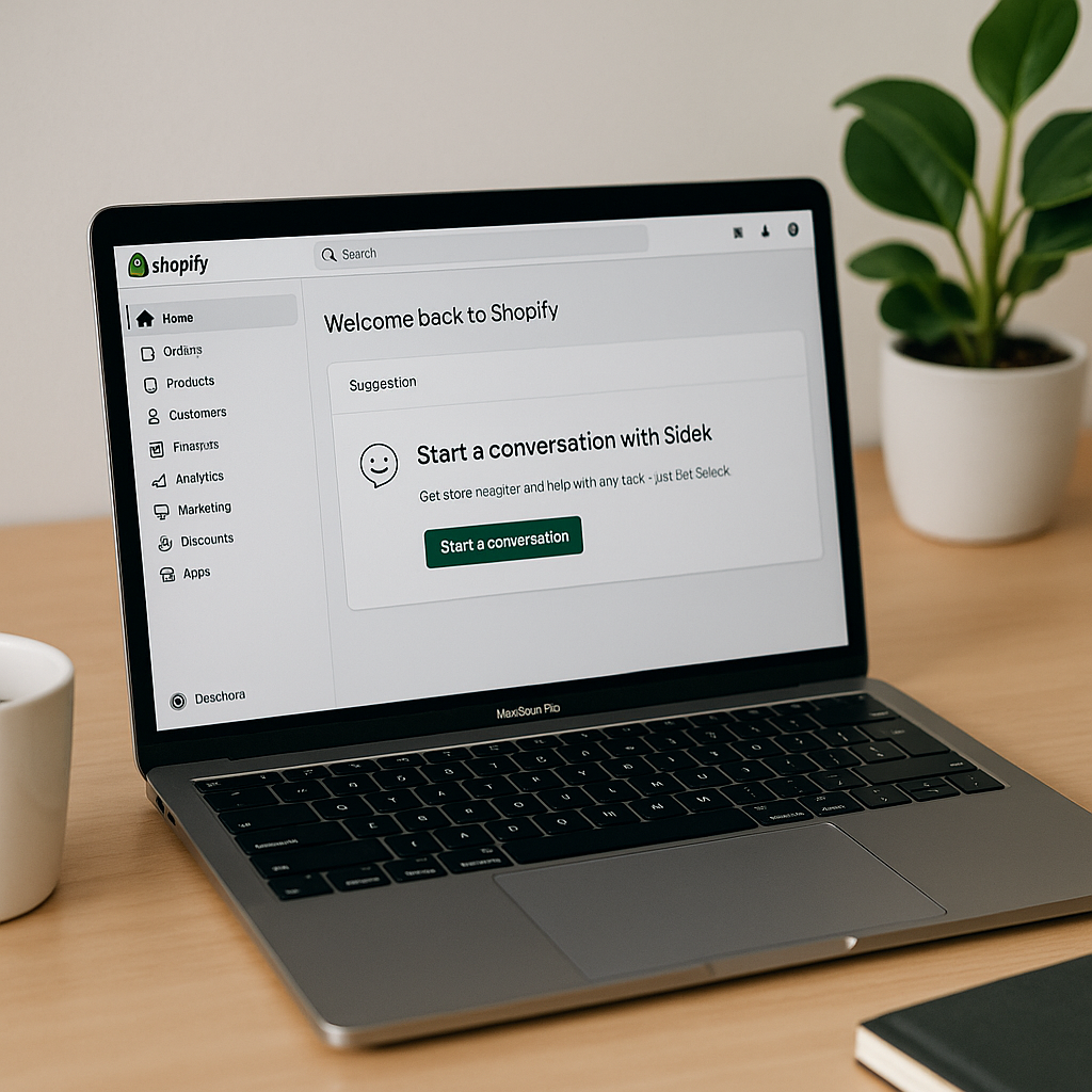Easily Start Sidekick Conversations from Shopify Home