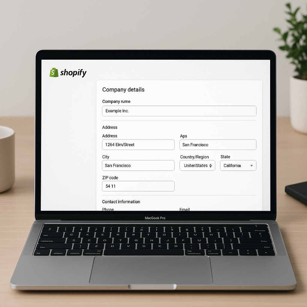 Enhanced Company Details Management in the Shopify App