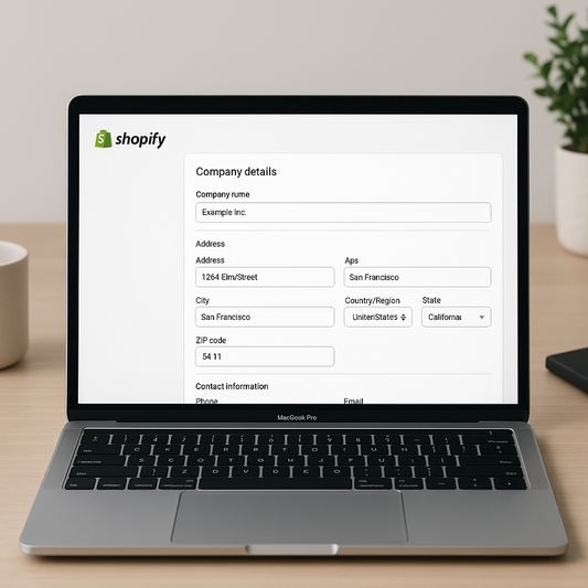 Enhanced Company Details Management in the Shopify App
