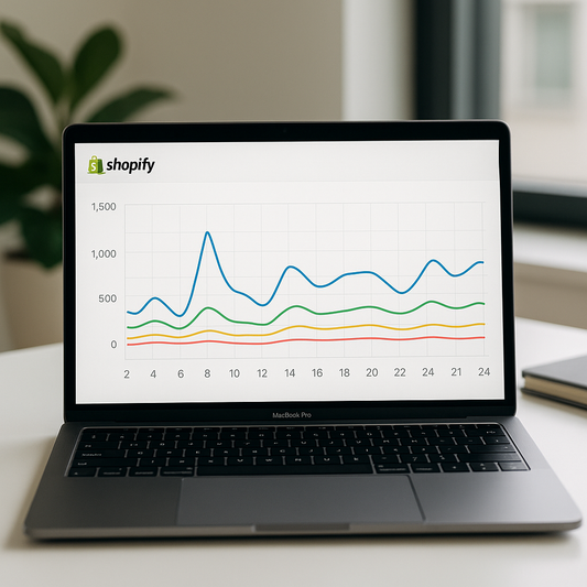 How to Compare Multiple Metrics on One Chart in Shopify Analytics