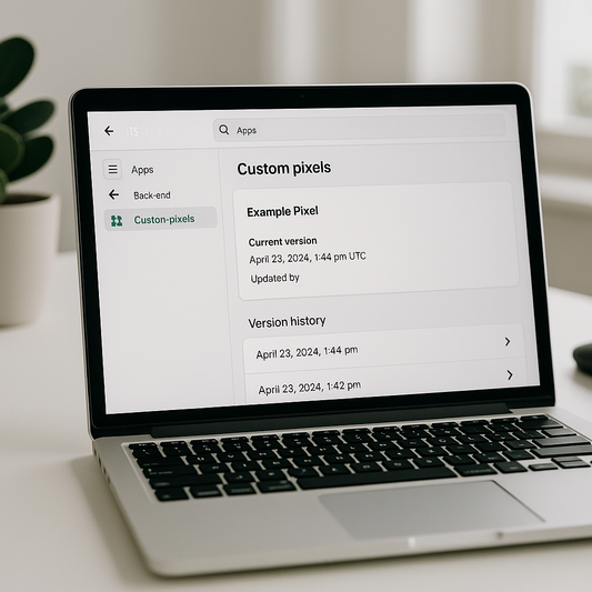 Easily Access Previous Versions of Custom Pixels in Shopify