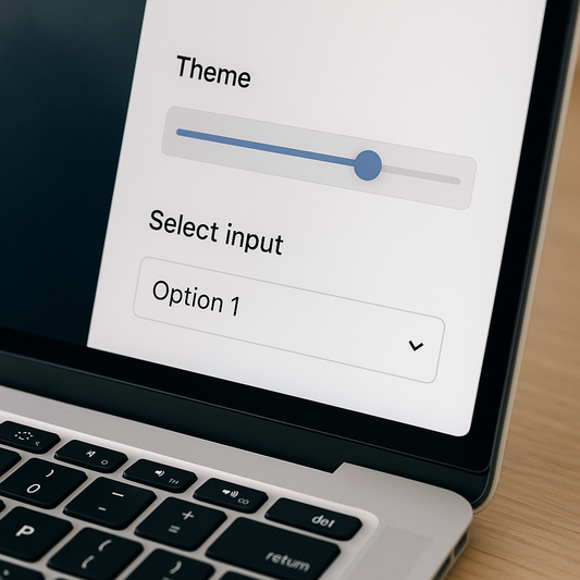 Enhancements to Theme Range and Select Input Settings
