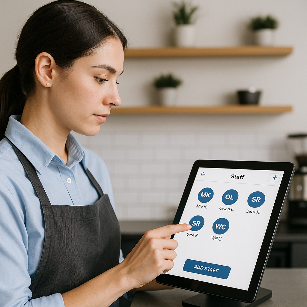 Streamlined Staff Management for POS App: No Email Required