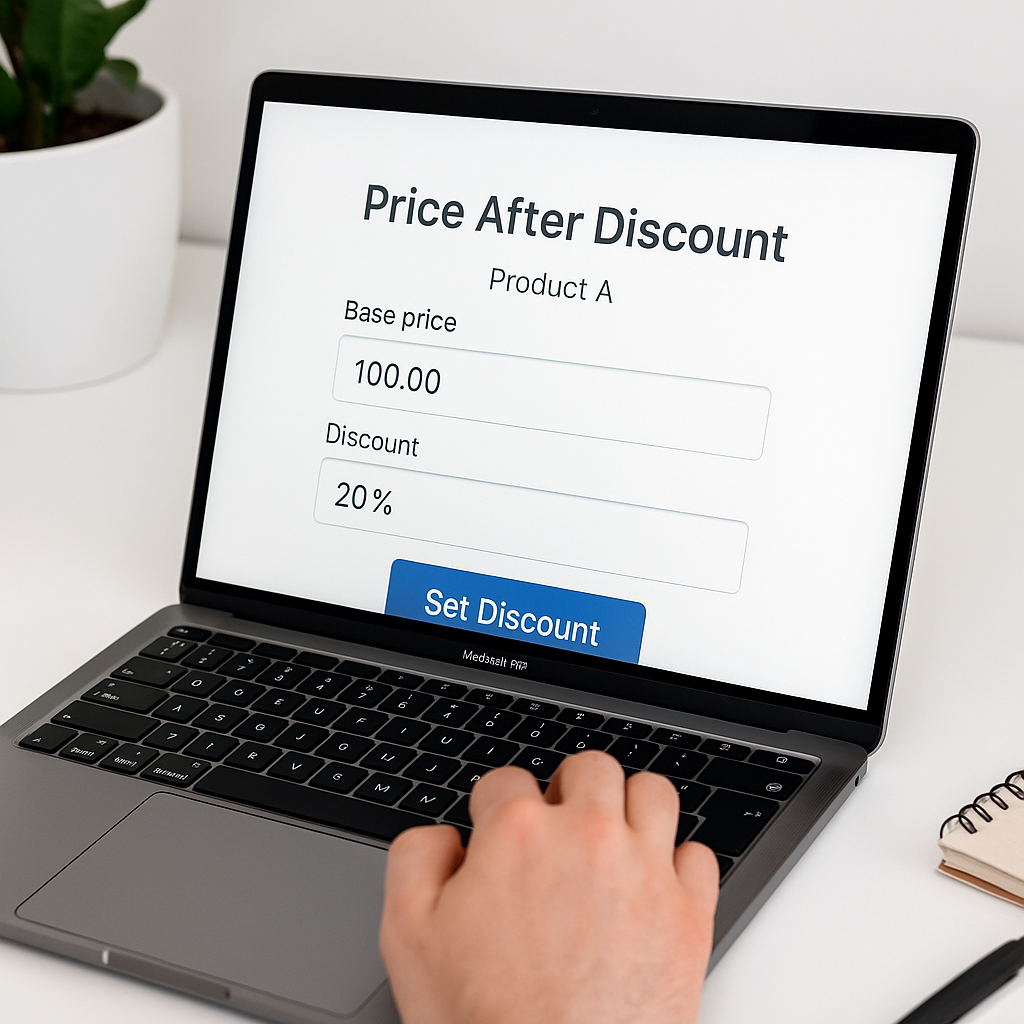 Effortlessly Set Custom Discounts with 'Price After Discount'