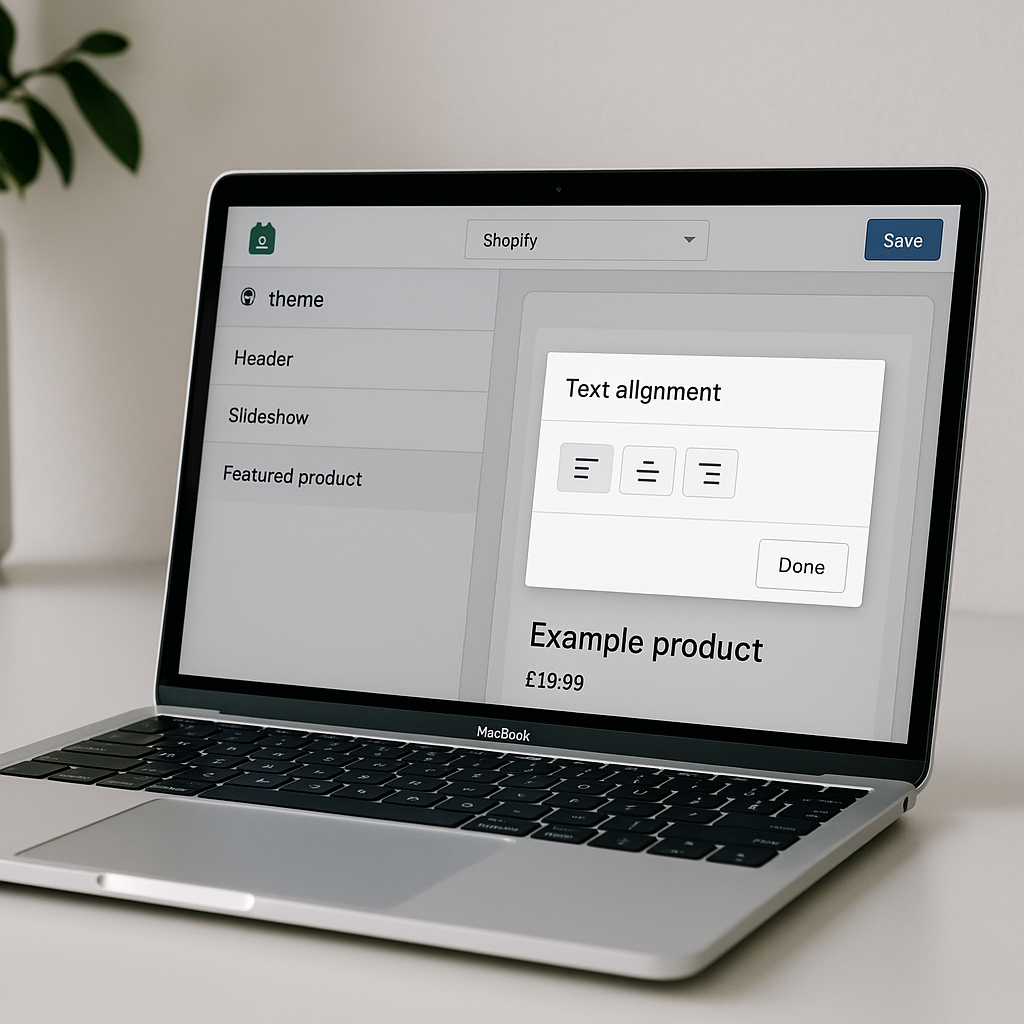 Introducing the Text Alignment Input Setting for Shopify Themes
