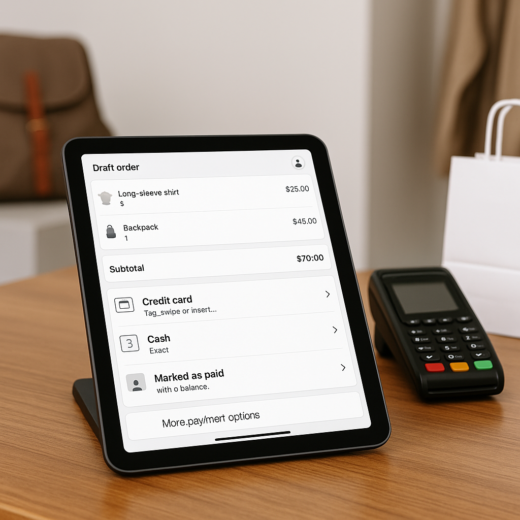 Streamlined Draft Orders Checkout in Shopify POS