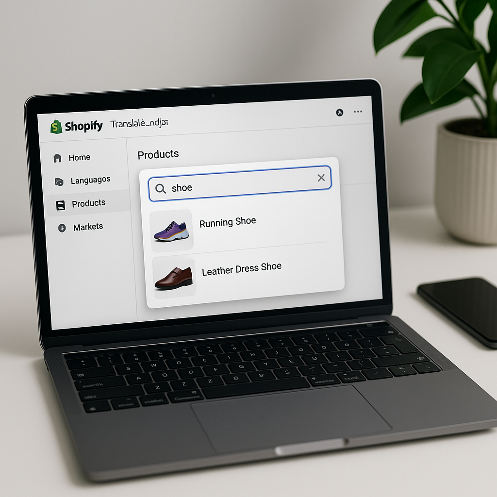 Enhancing Navigation: New Search Features in Shopify's Translate & Adapt App
