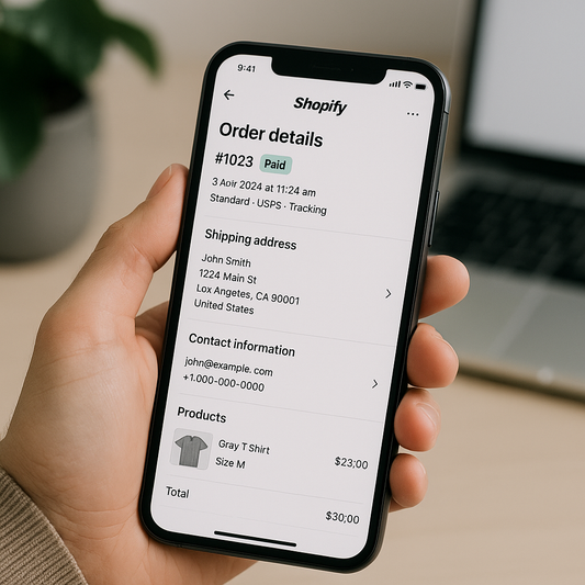 Enhanced Order Details Experience in Shopify Mobile App