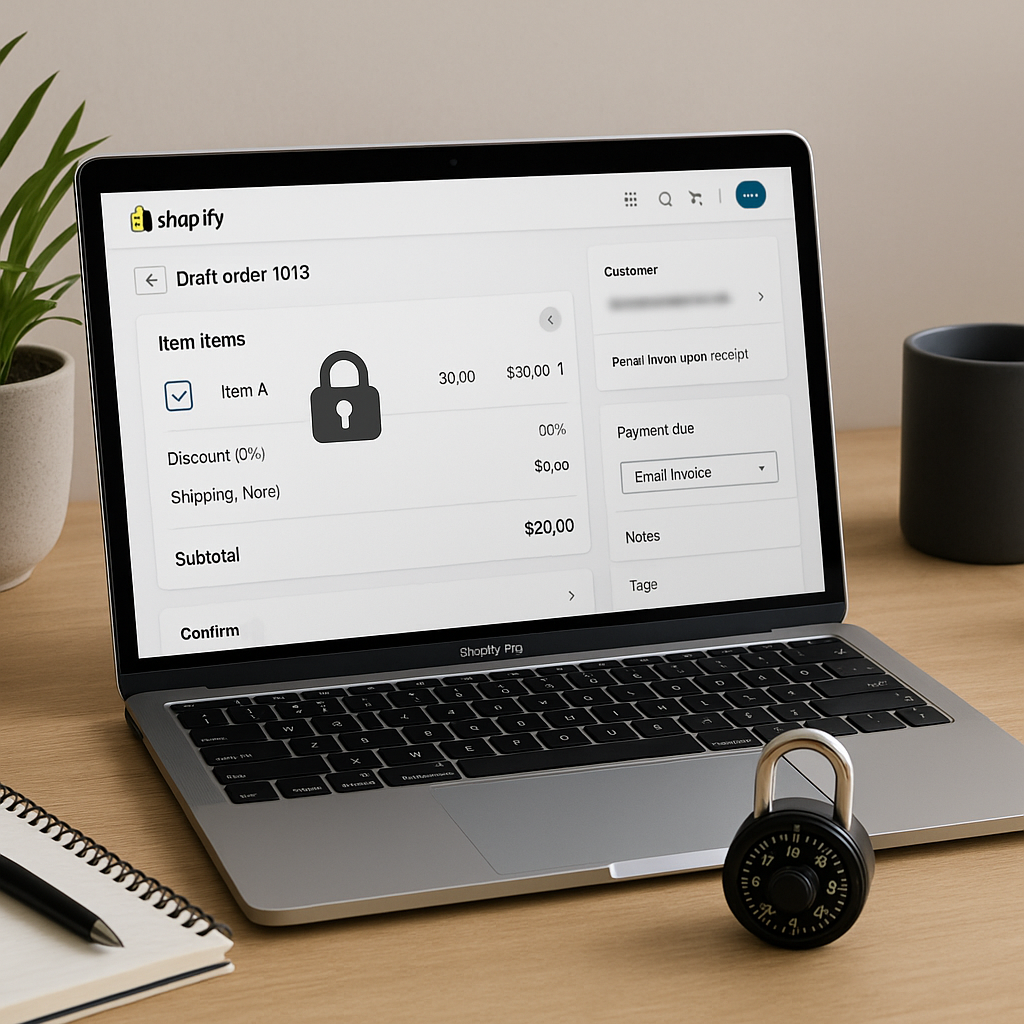 How to Lock Item Prices in Shopify Draft Orders