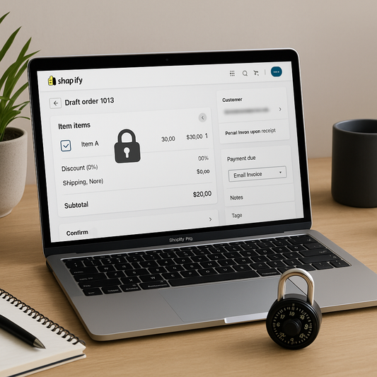 How to Lock Item Prices in Shopify Draft Orders