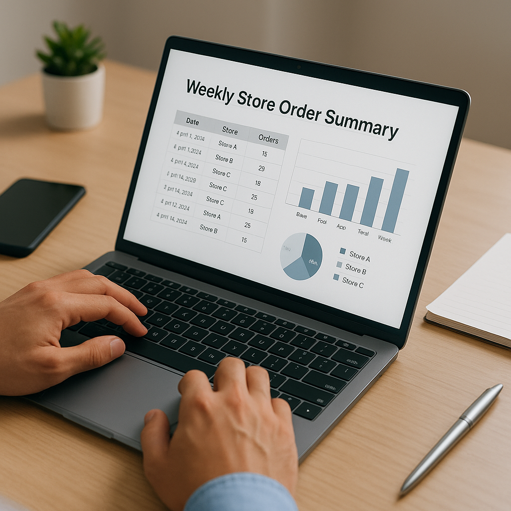 Stay Informed with Weekly Store Order Summaries