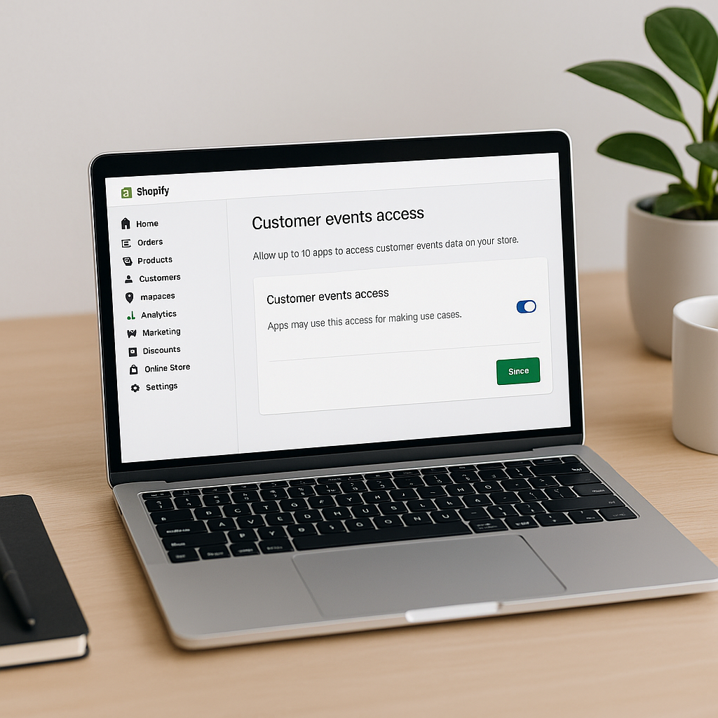 How to Enable Customer Events Access in Shopify