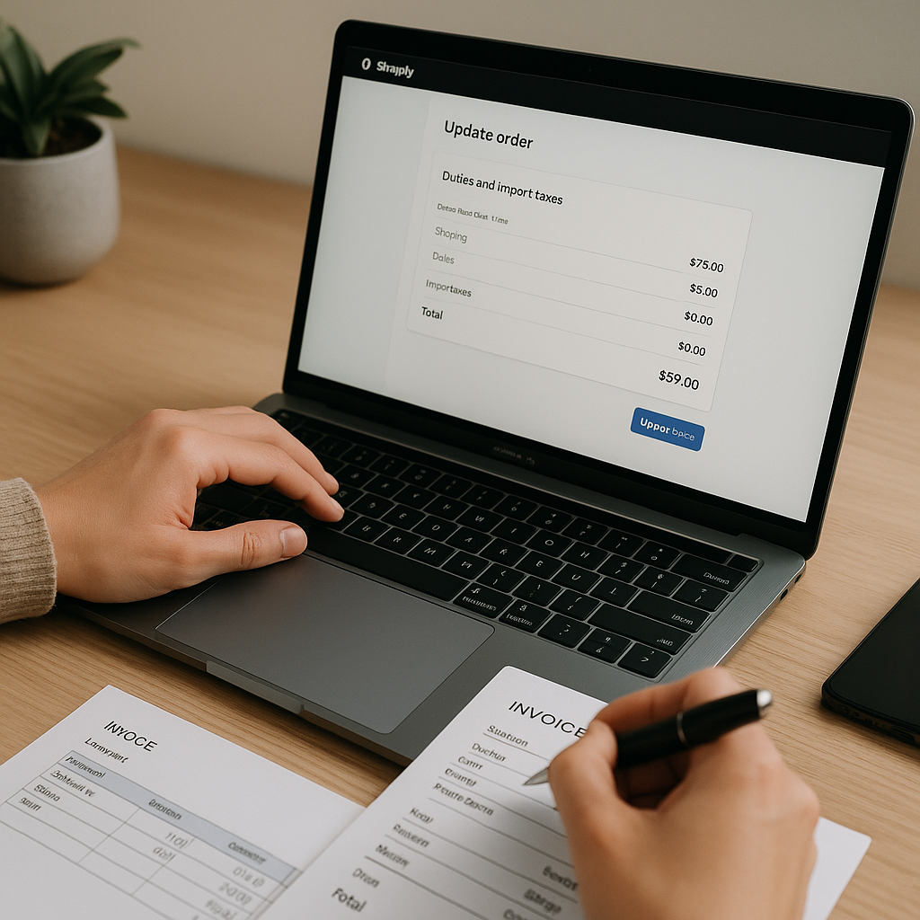 Update Orders with Duties and Import Taxes on Shopify