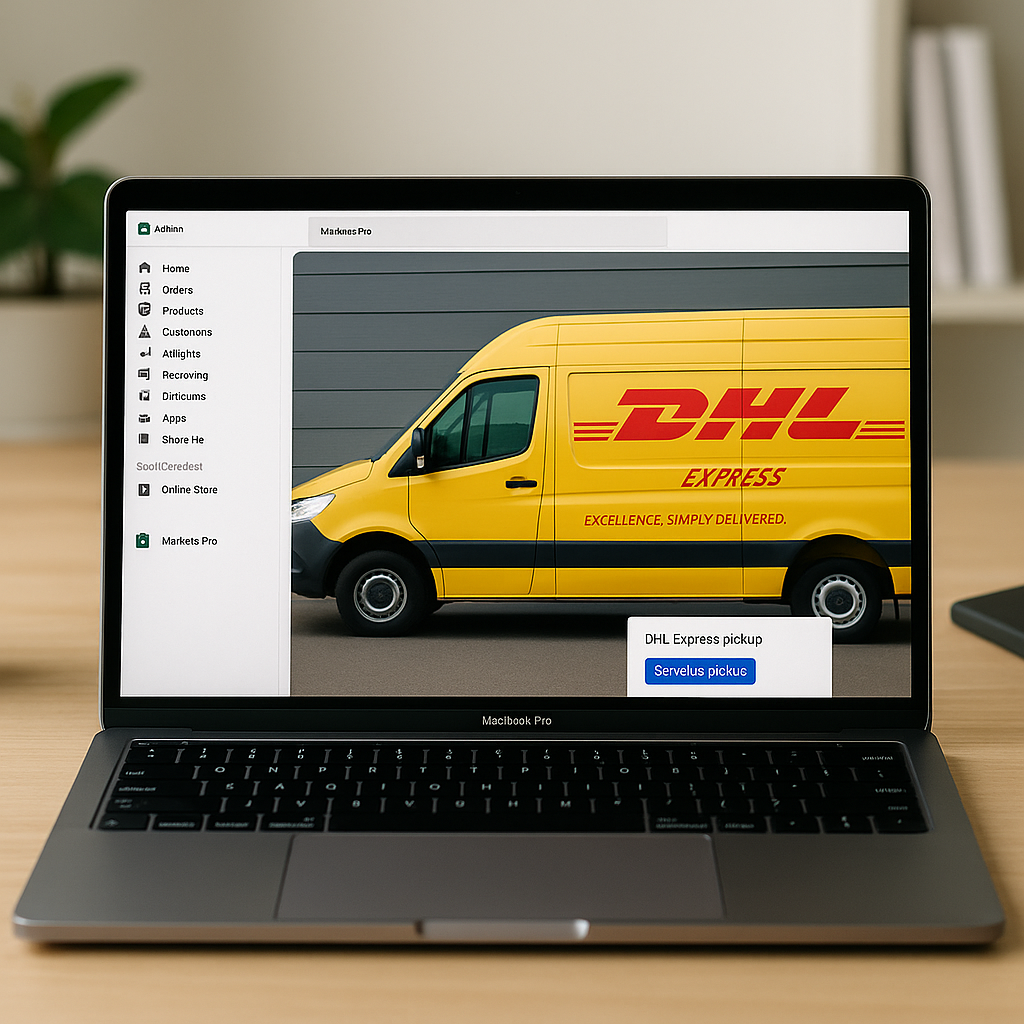 Schedule Free DHL Express Pickups in Shopify Admin with Markets Pro