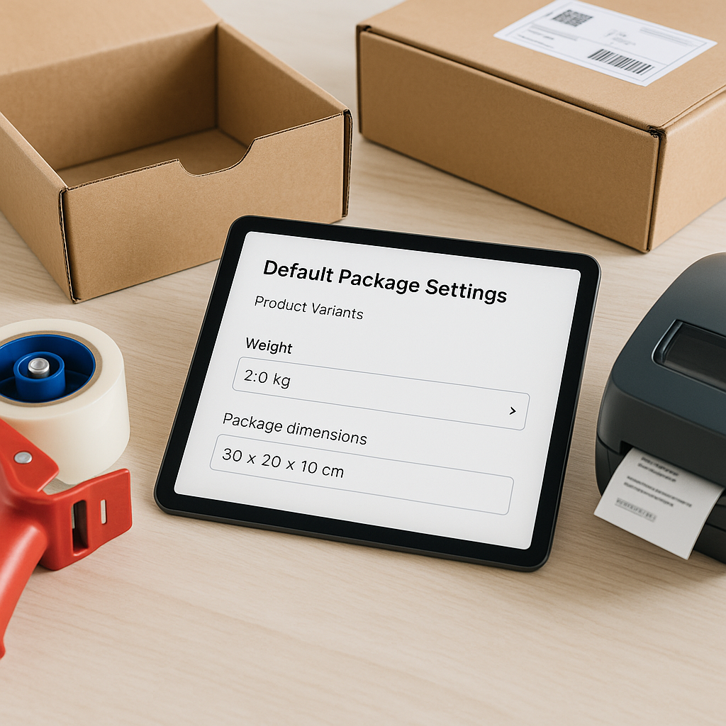 Optimize Shipping with Default Package Settings for Product Variants