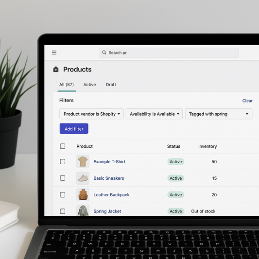 Enhanced Product Filtering in Shopify Admin