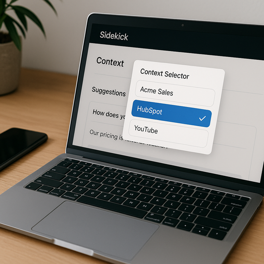 How to Use the Context Selector in Sidekick
