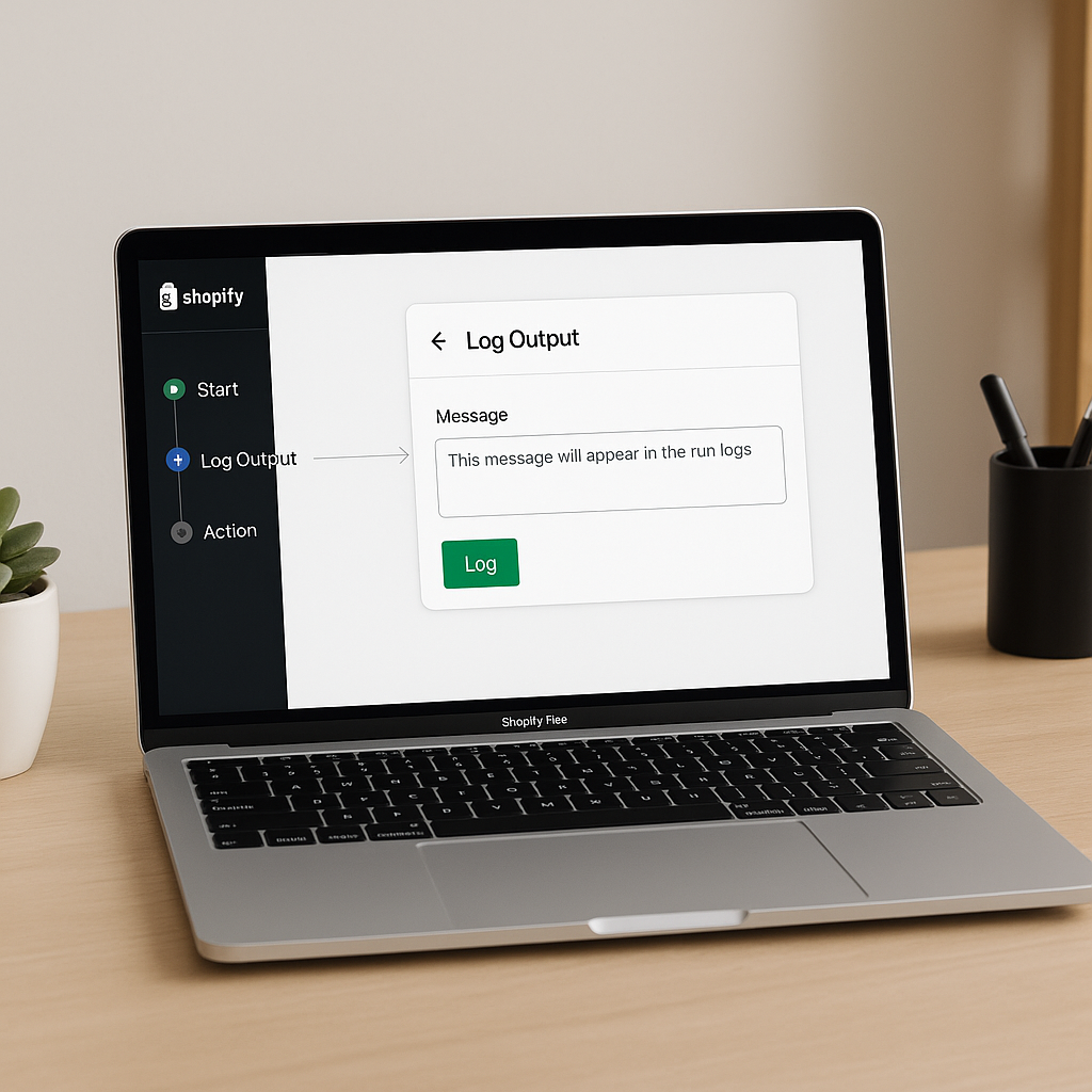 Introducing the New Log Output Action in Shopify Flow