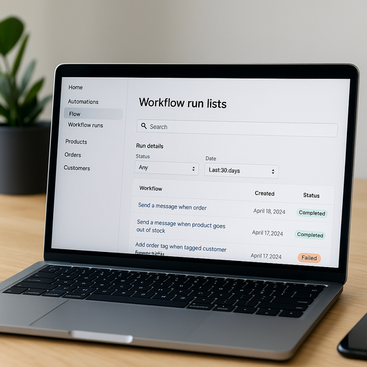 Streamline Troubleshooting with Improved Workflow Run Lists in Shopify Flow