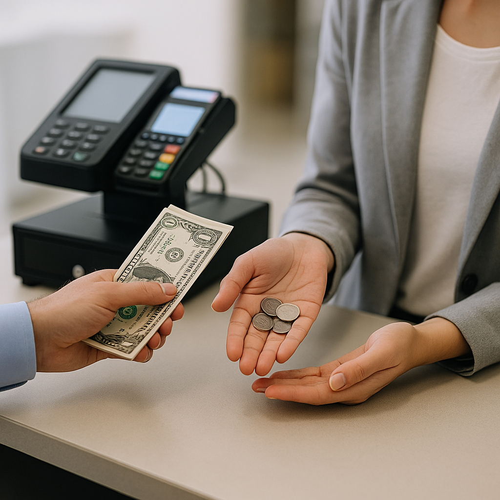Streamline In-Person Transactions with Quick Sale Tips and Change Calculations