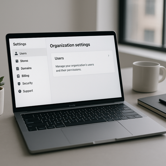 New Organization Settings for Shopify Plus Merchants