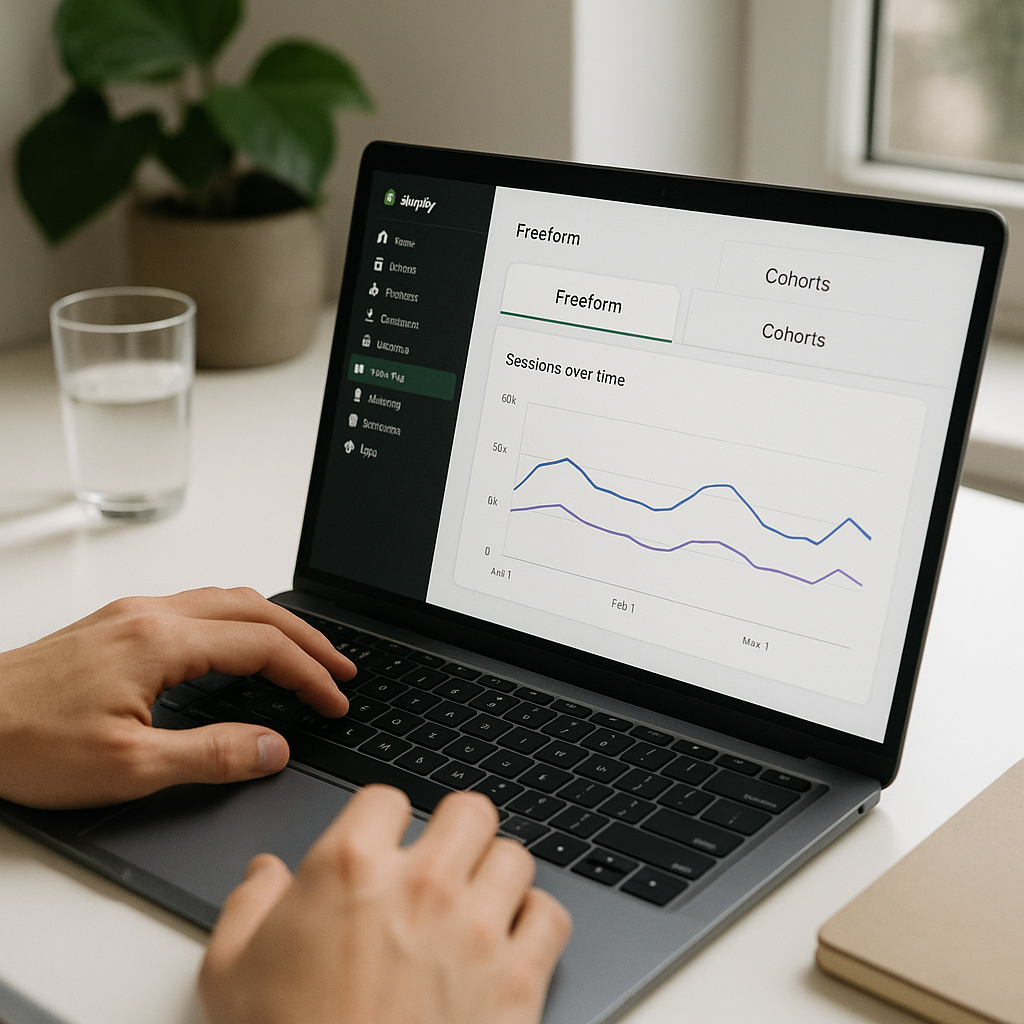 Effortlessly Switch Between Freeform and Cohorts in Shopify Analytics