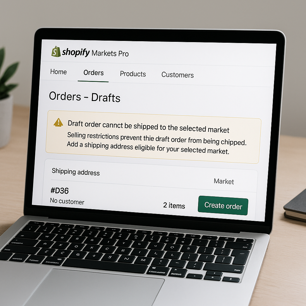 Understanding Draft Order Restrictions in Shopify Markets Pro