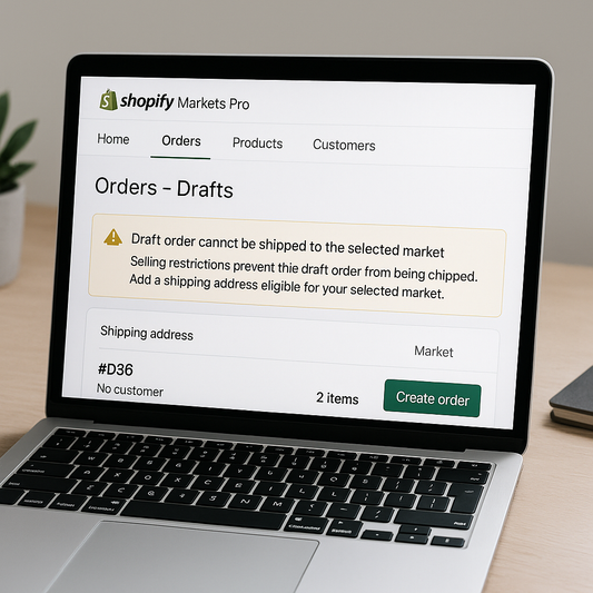 Understanding Draft Order Restrictions in Shopify Markets Pro