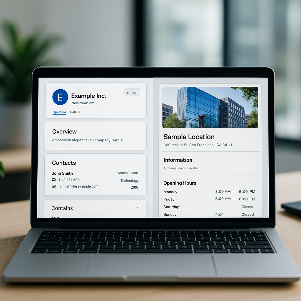 Improved Company and Location Detail Pages for Enhanced Usability