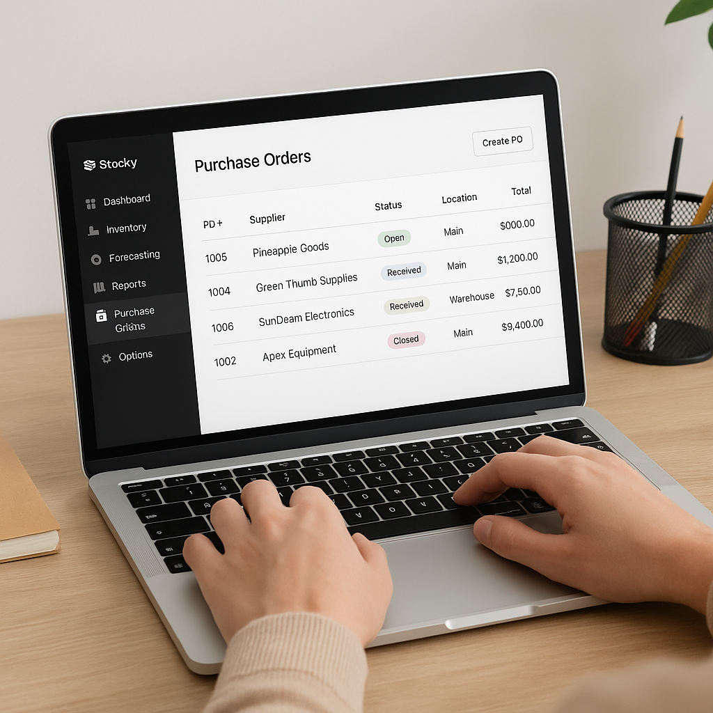 Effortlessly Manage Purchase Orders in Stocky