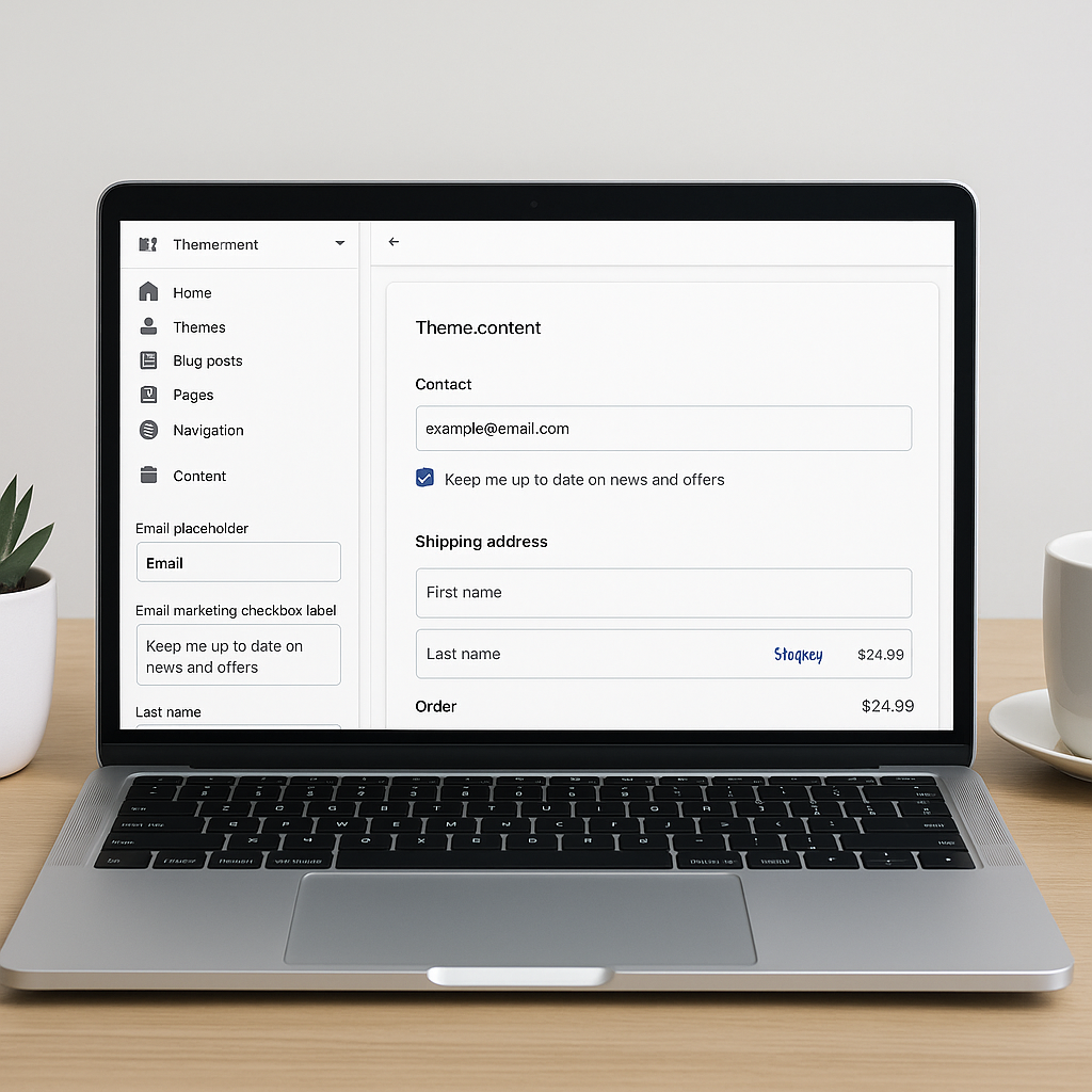 How to Customize Text in Your Shop Pay Checkout Using the Theme Content Editor