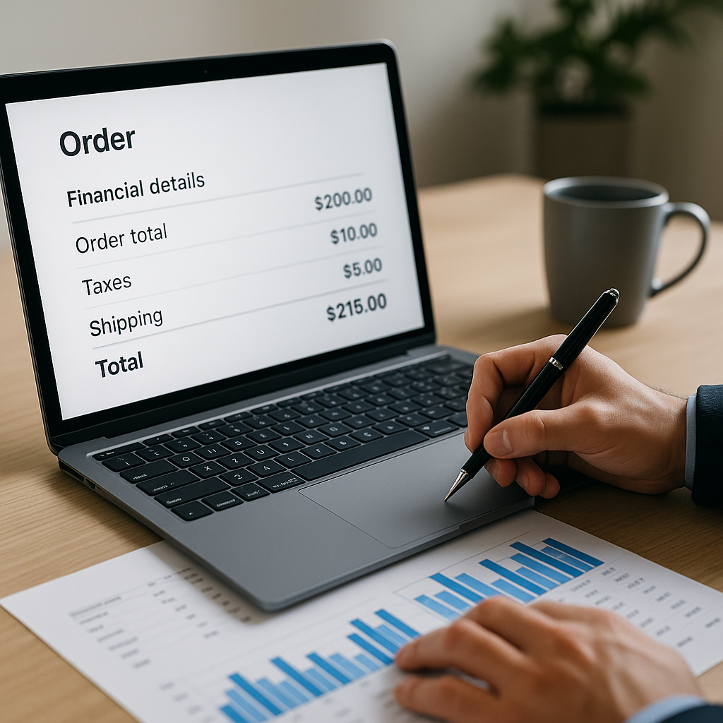 Updates to Order Page Financial Details for Accurate Reporting