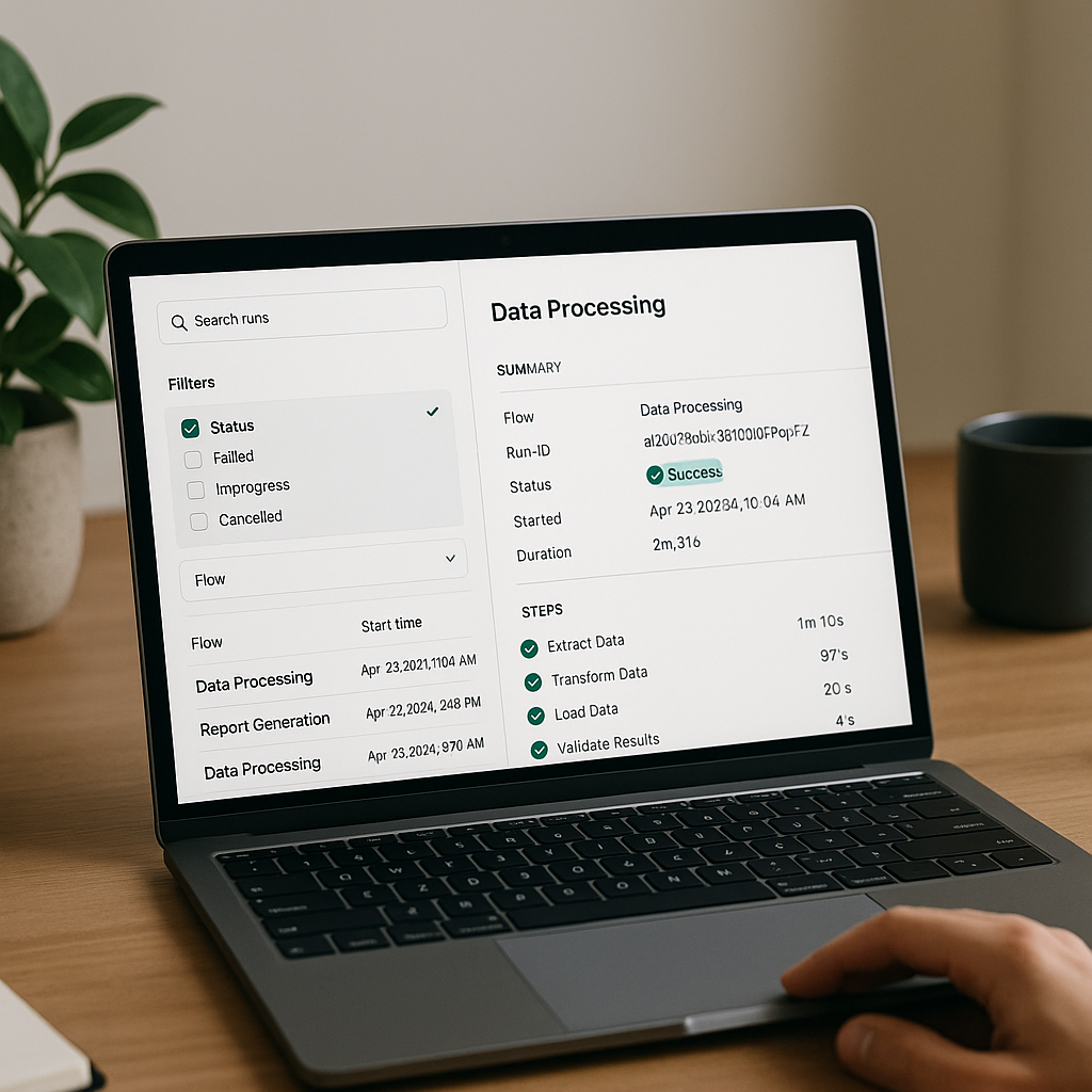 Flow: Enhanced Workflow Run Details and Search Features