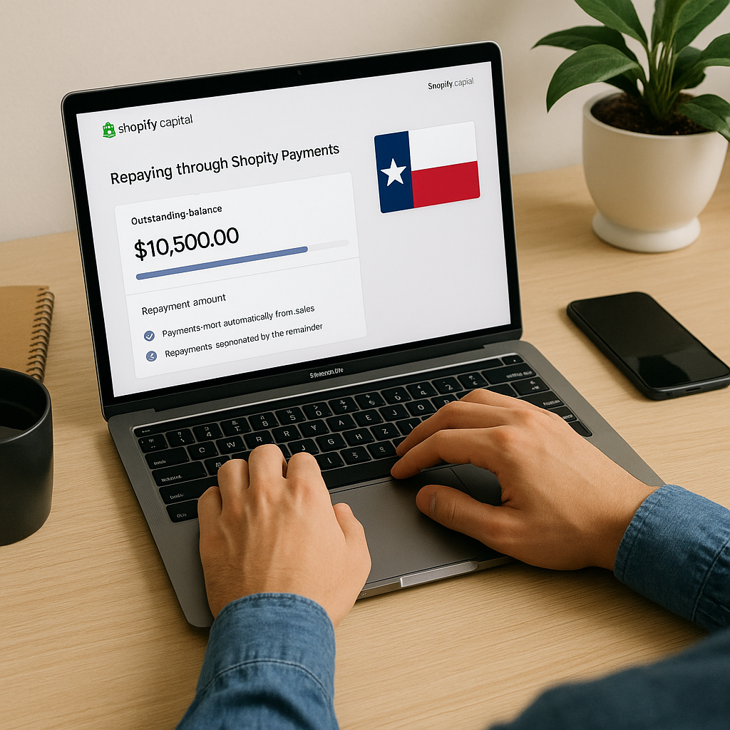 Simplify Shopify Capital Repayments through Shopify Payments in Texas