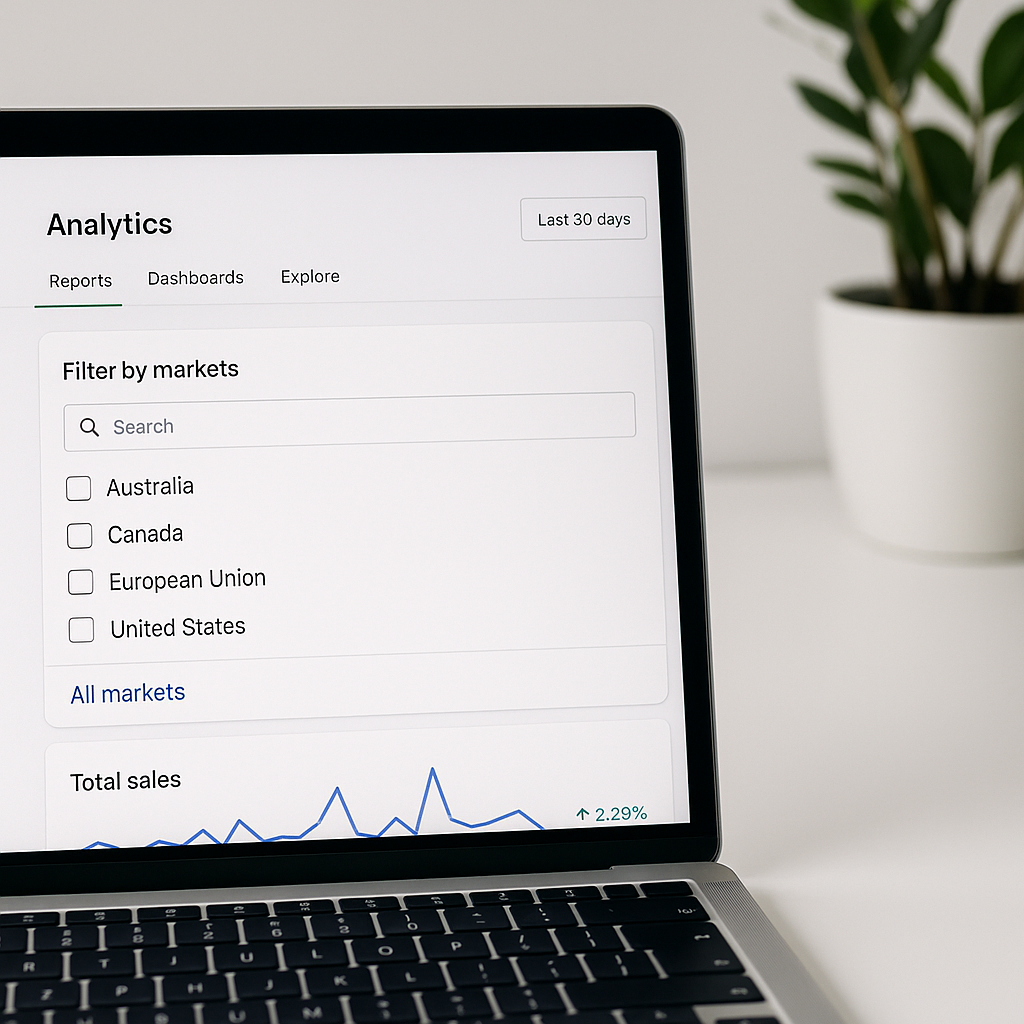 How to Filter by Markets in Shopify Analytics
