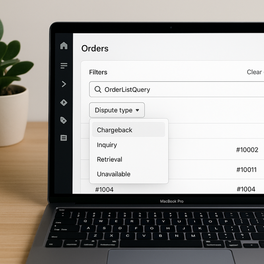 New Filter by Dispute Type Added to Shopify OrderListQuery