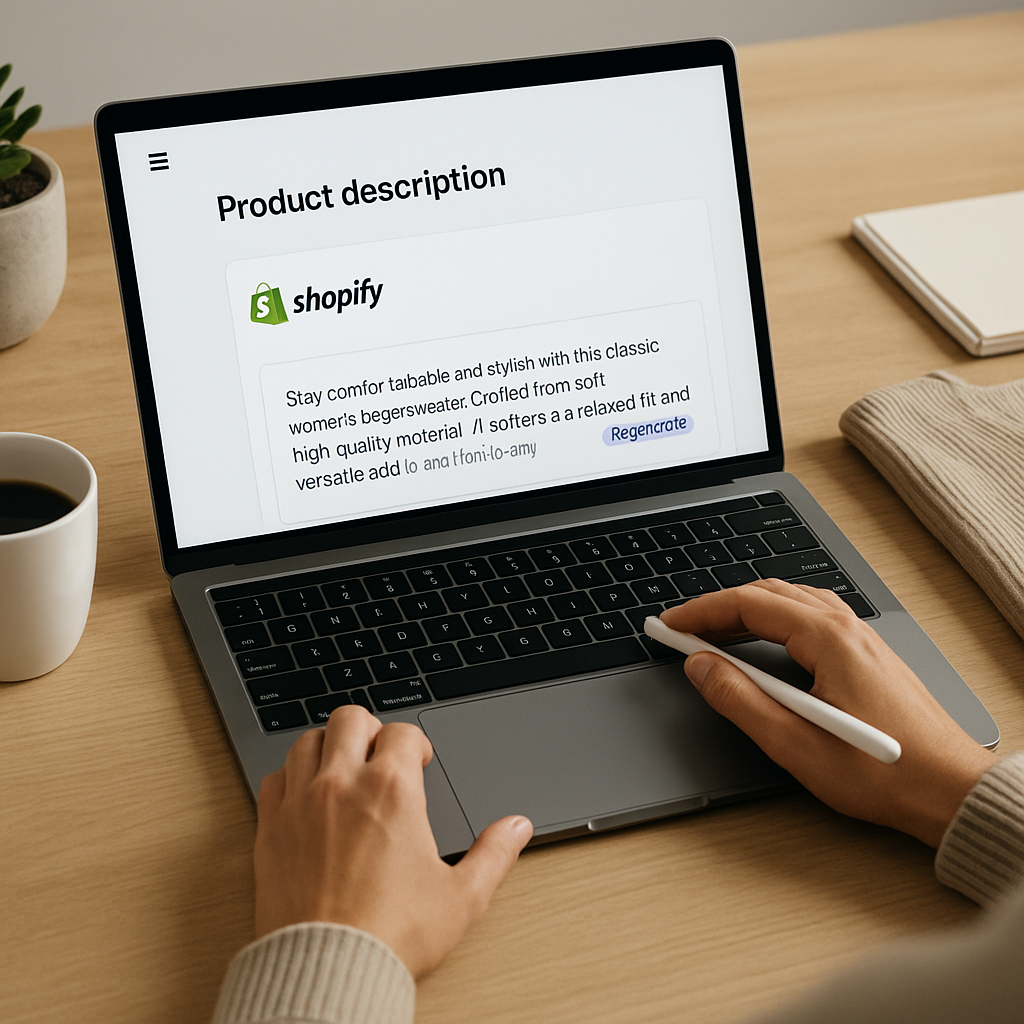 Effortlessly Write Product Descriptions with Shopify Magic