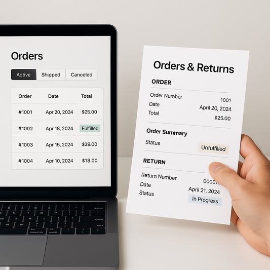 Enhanced Visual Hierarchy for Orders and Returns