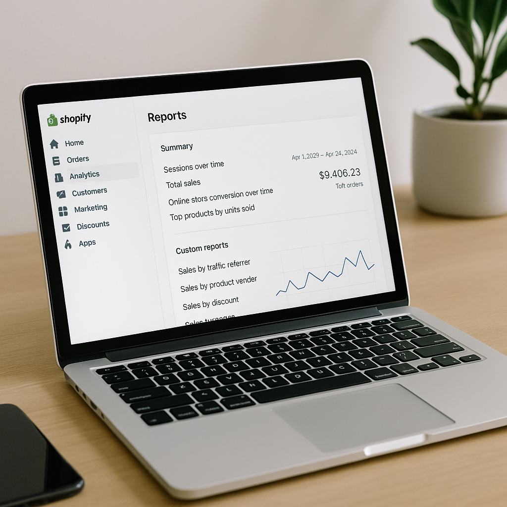 Customizable Report Items in Shopify Analytics