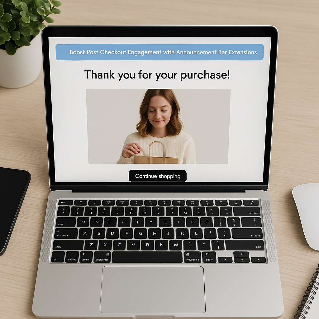 Boost Post-Checkout Engagement with Announcement Bar Extensions