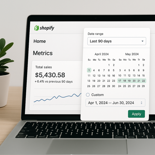 Introducing Custom Date Range Picker for Metrics on Shopify Home