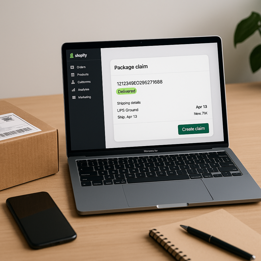 Streamlined Shipping Claims for Shopify Admin