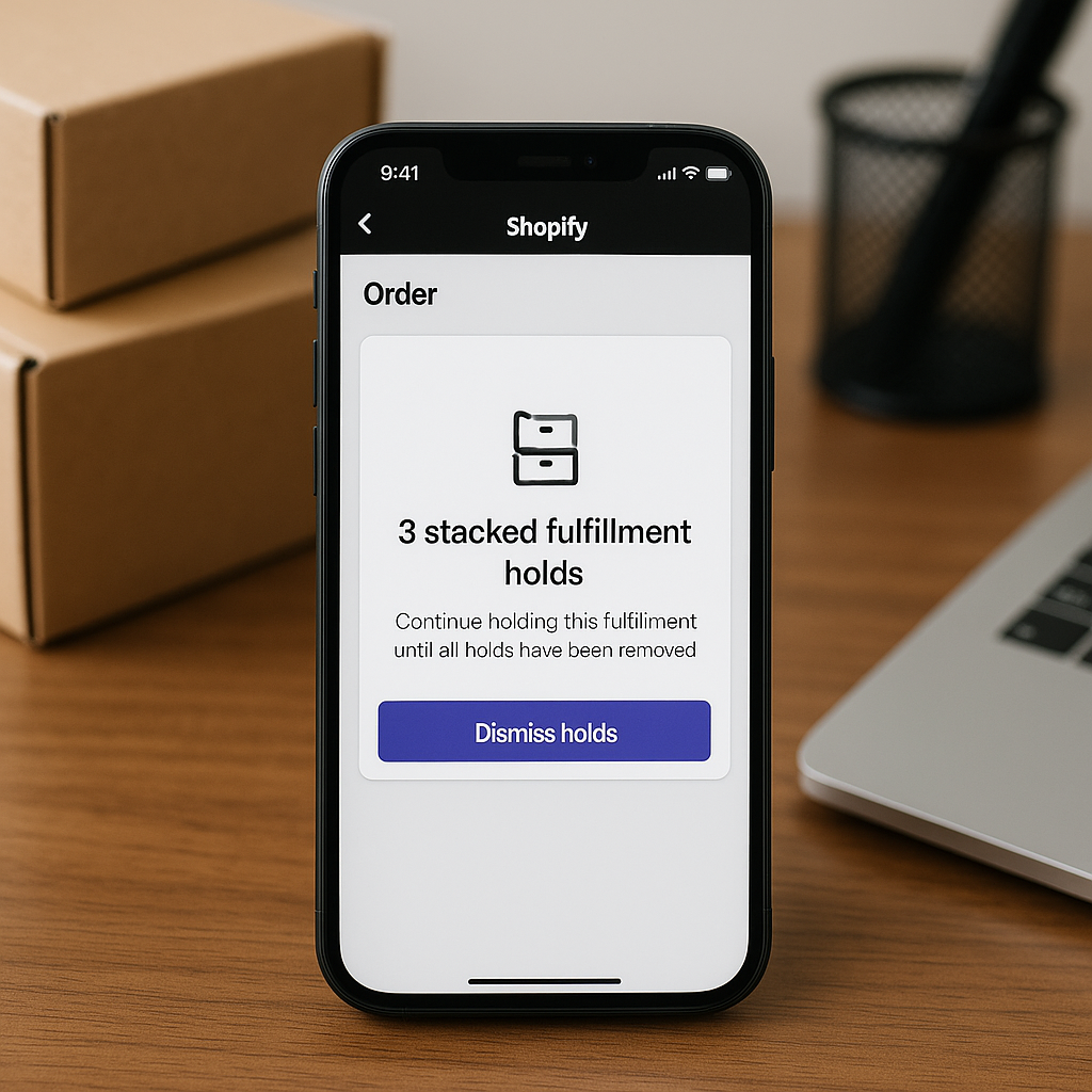 Introducing Stacked Fulfillment Holds on the Shopify Mobile App