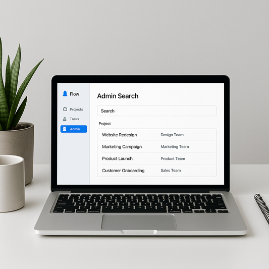 Streamline Workflow Management with Flow's Admin Search Feature