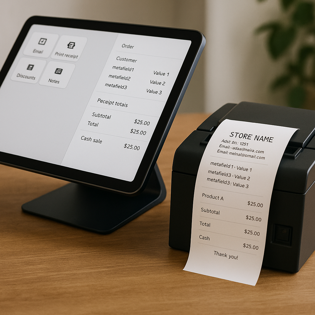 Enhanced Metafields Support for Custom POS Receipt Templates