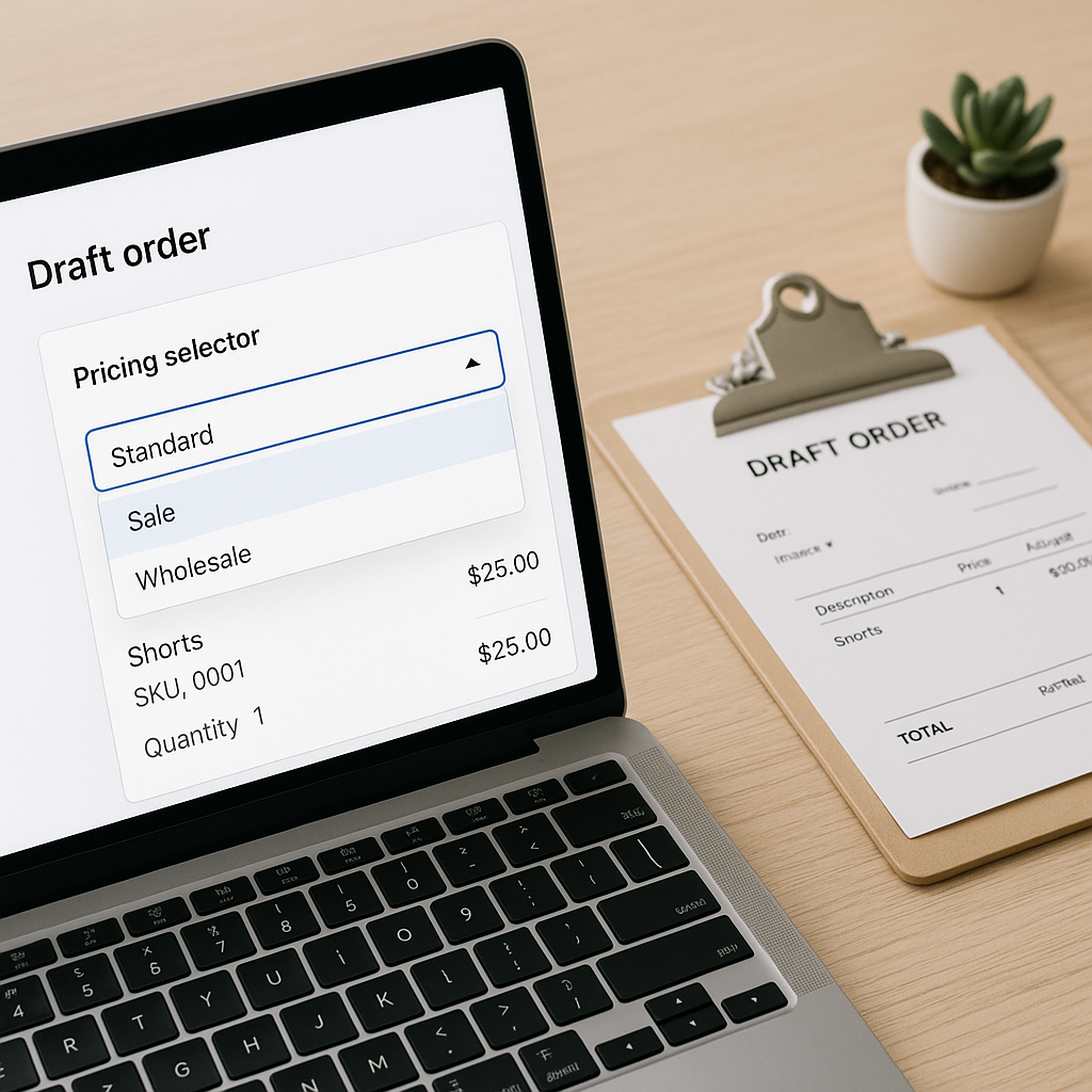 New Pricing Selector for Draft Orders