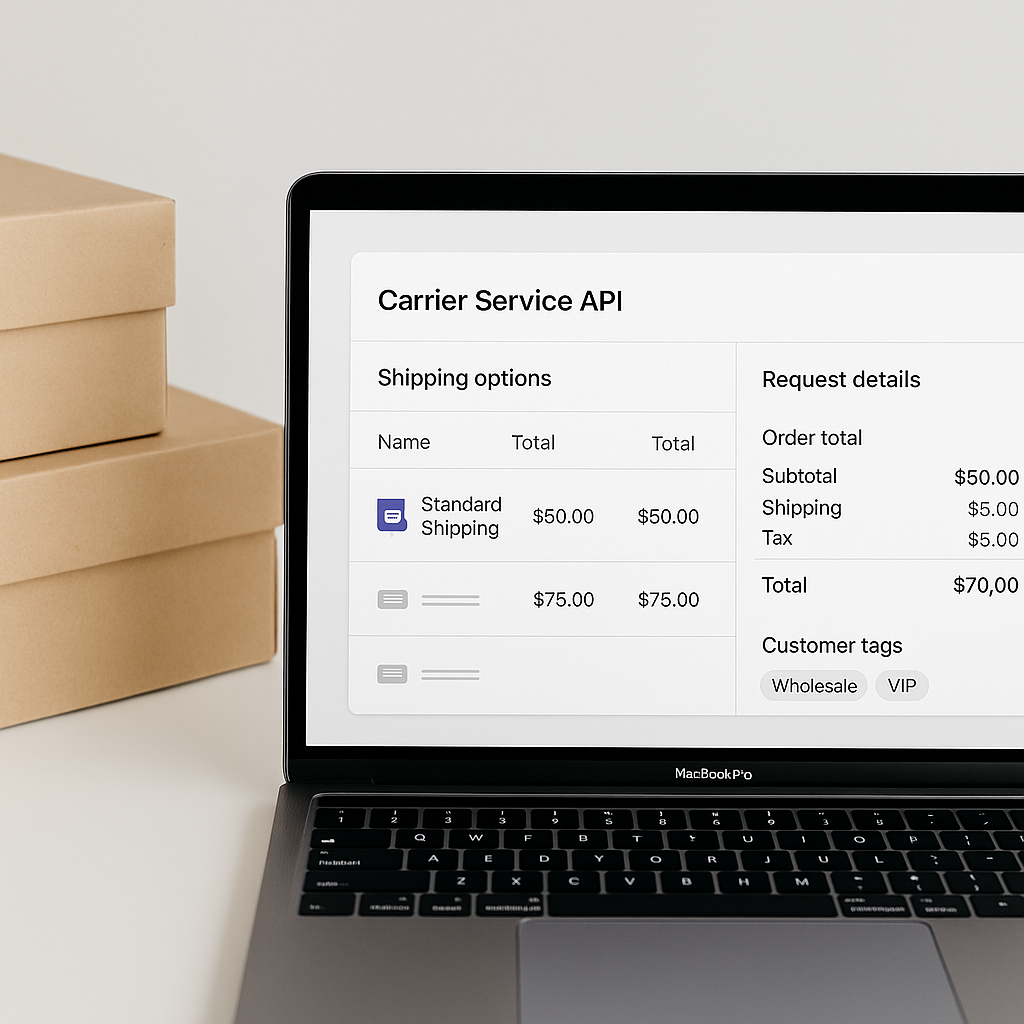 Enhancements to Carrier Service API: Order Totals and Customer Tags