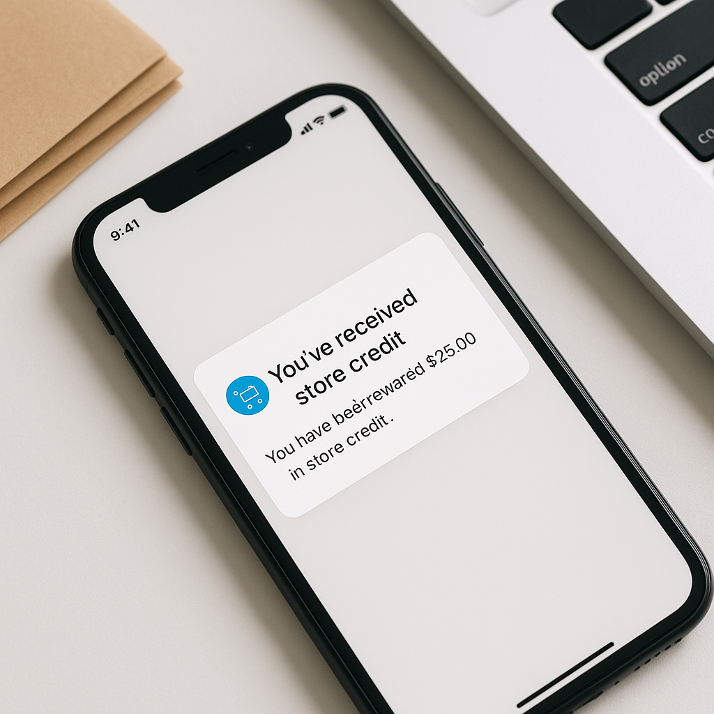How to Notify Customers When They Receive Store Credit