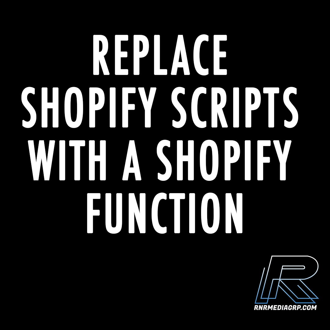 Replace Shopify Scripts with a Shopify Function